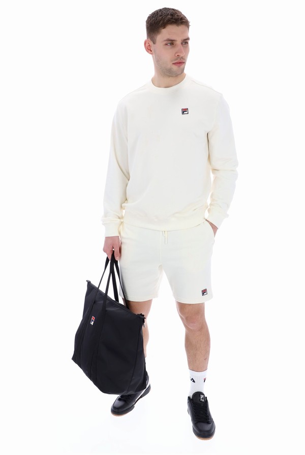 White Fila Seppi Crew Men Sweatshirts | 8741IAUOD