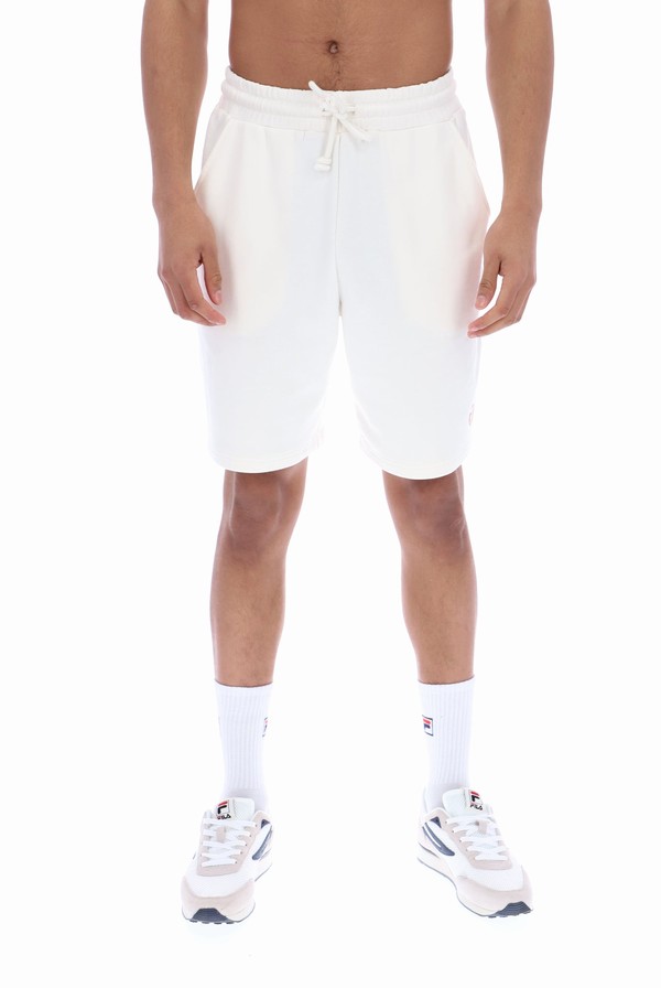 White Fila Seth Graphic Pocketed Men Shorts | 9537IAGJD