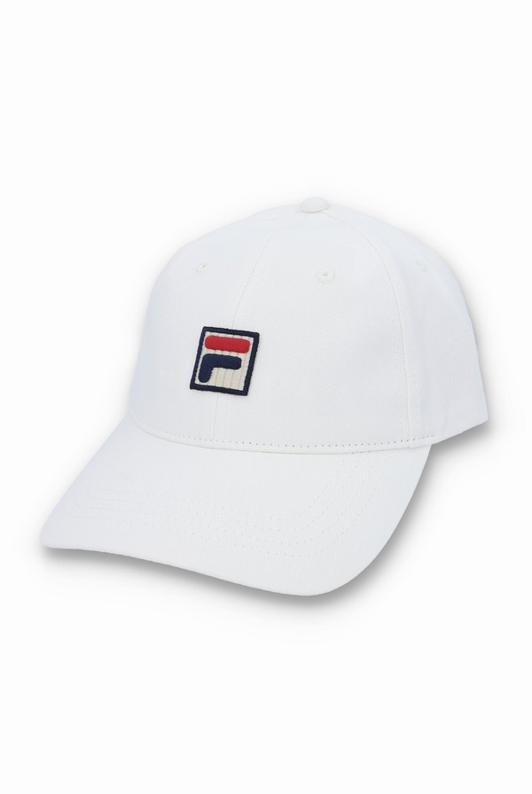 White Fila Shylo Baseball Women Caps | 2654SWKVM