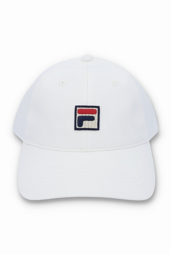 White Fila Shylo Baseball Women Caps | 2654SWKVM