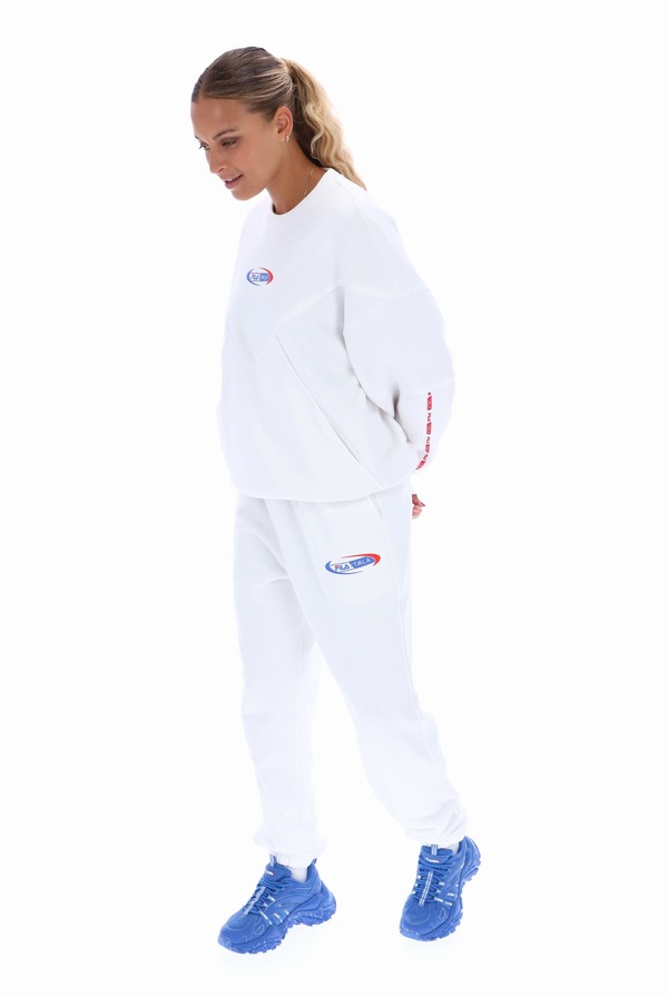 White Fila TALA Crew Women Co-ords | 1572QKTVE