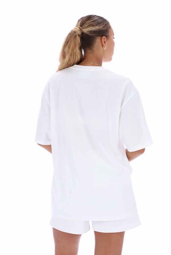 White Fila TALA Oversized  Women T-shirts | 4108BKLNP