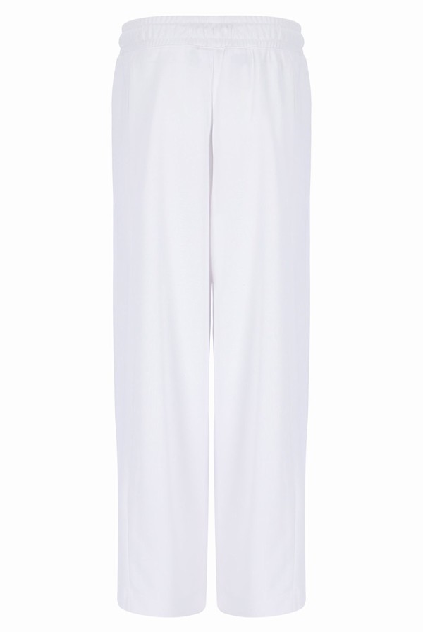 White Fila Tape Detail Flared Women Bottoms | 1852BOXPD