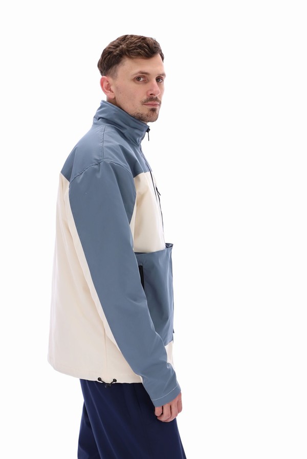 White Fila Woody Double Layered Men Jackets | 2407RFYOZ