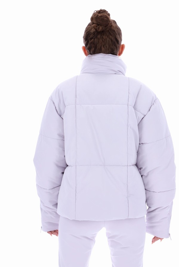 White Fila Zalikah Crop Puffer Women Jackets | 2415JKHFW