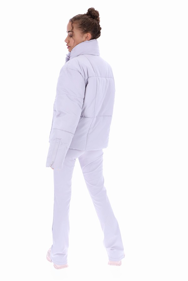 White Fila Zalikah Crop Puffer Women Jackets | 2415JKHFW