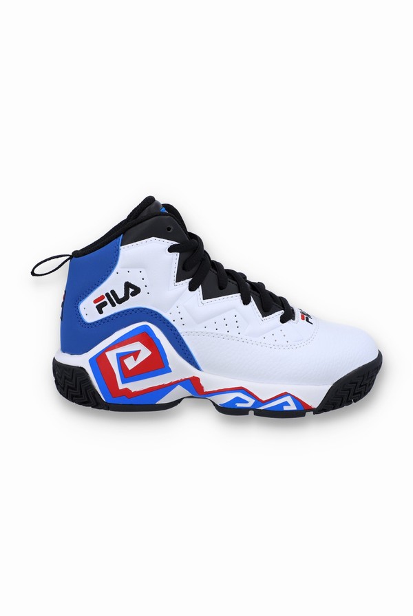 White / Black / Blue Fila Mb Patriots Kids | 5462VUXAK