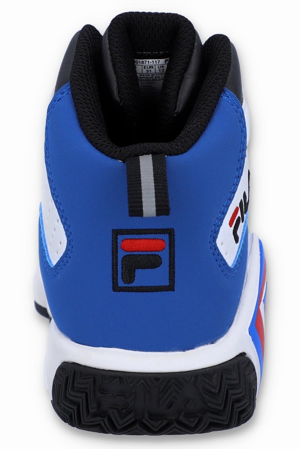 White / Black / Blue Fila Mb Patriots Kids | 5462VUXAK