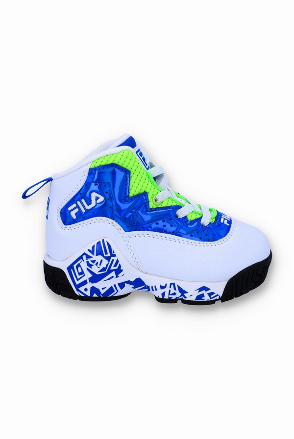 White / Blue / Green Fila Mb Night Walk Kids | 2318JDWMU