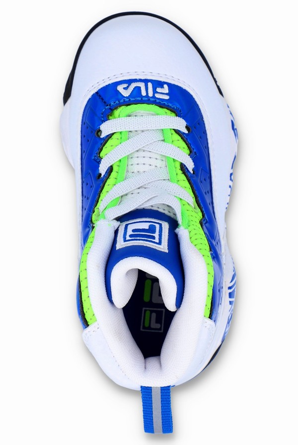 White / Blue / Green Fila Mb Night Walk Kids | 2318JDWMU