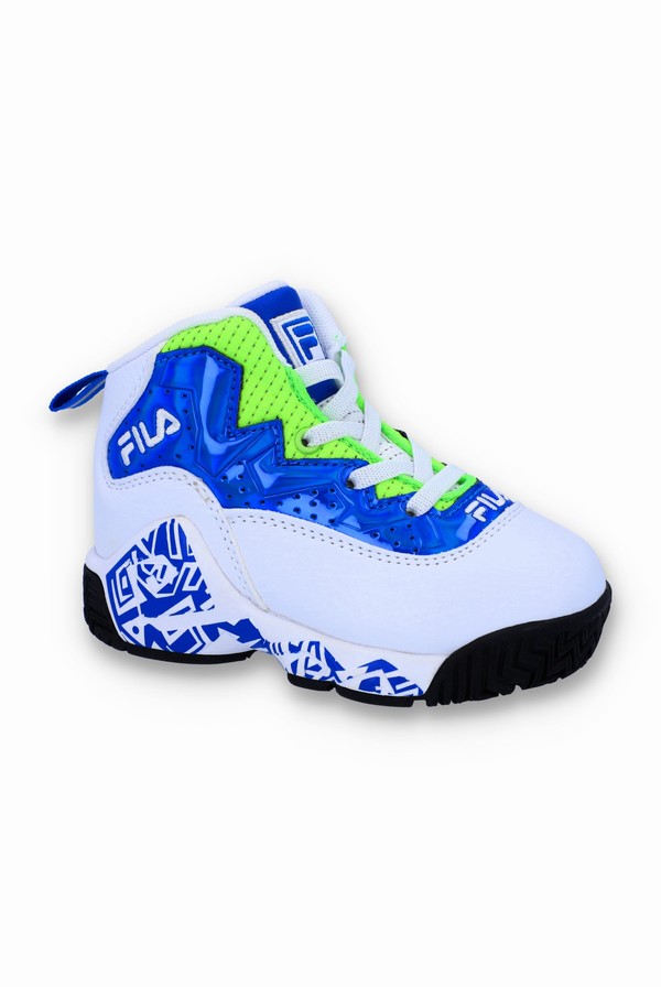 White / Blue / Green Fila Mb Night Walk Kids | 2318JDWMU