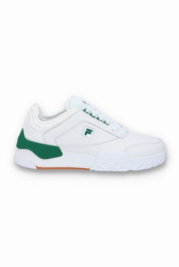 White / Green Fila Modern Men Trainers | 6253EVRFX