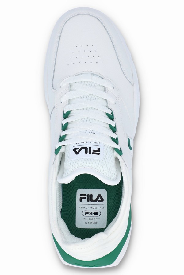 White / Green Fila Modern Men Trainers | 6253EVRFX