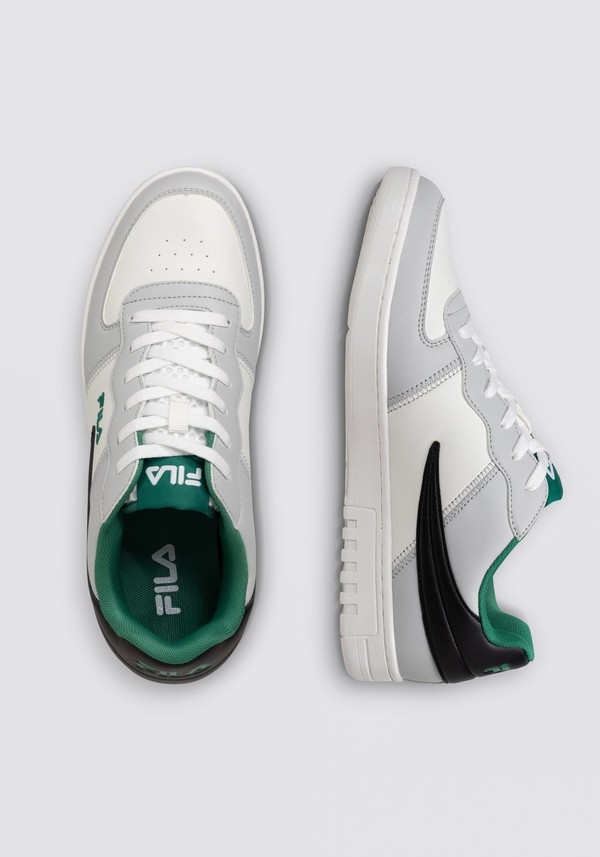 White / Green Fila Noclaf Men Trainers | 3719JHSAU