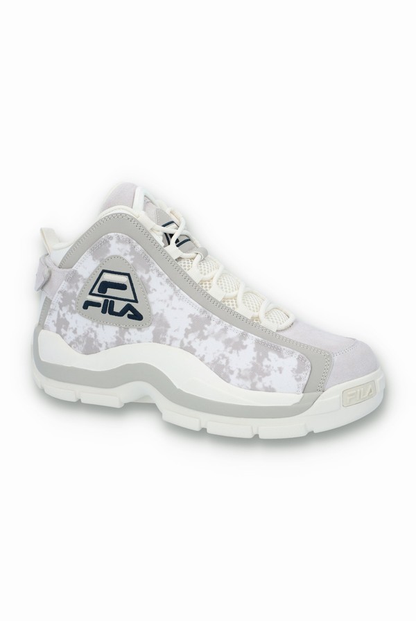 White / Grey / Navy Fila Grant Hill 2 Men Trainers | 8136PJDWU