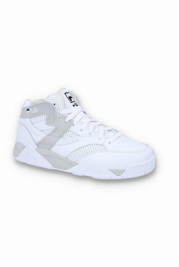 White / Grey / Purple Fila M-Squad Men Trainers | 6985YIDXW