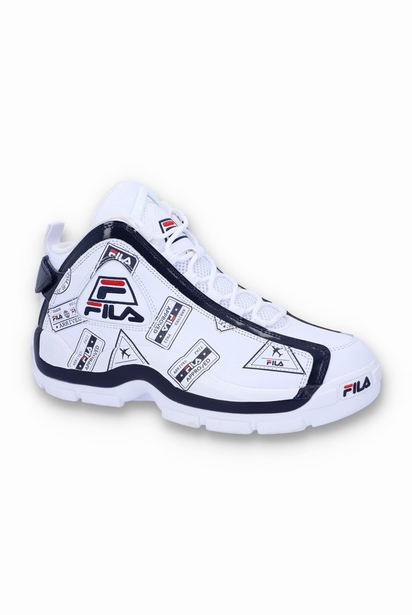 White / Navy / Red Fila Grant Hill 2 On Vacation Men Trainers | 7014FCZTB