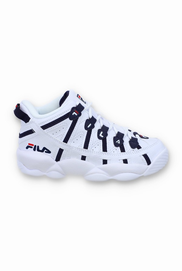 White / Navy / Red Fila Stackhouse Spaghetti Kids | 2754ICTVG