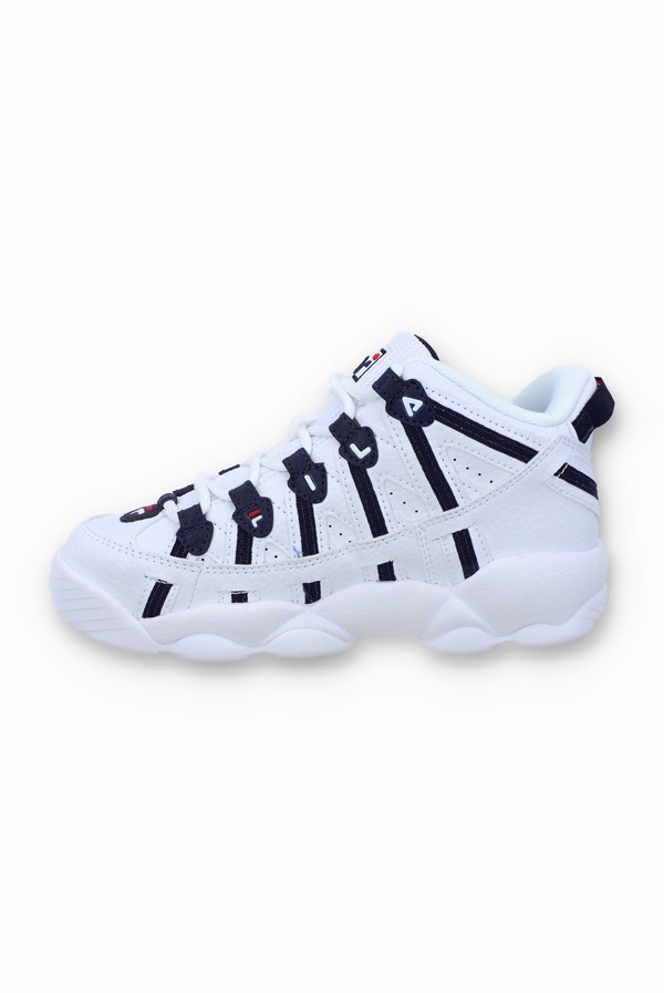 White / Navy / Red Fila Stackhouse Spaghetti Kids | 2754ICTVG