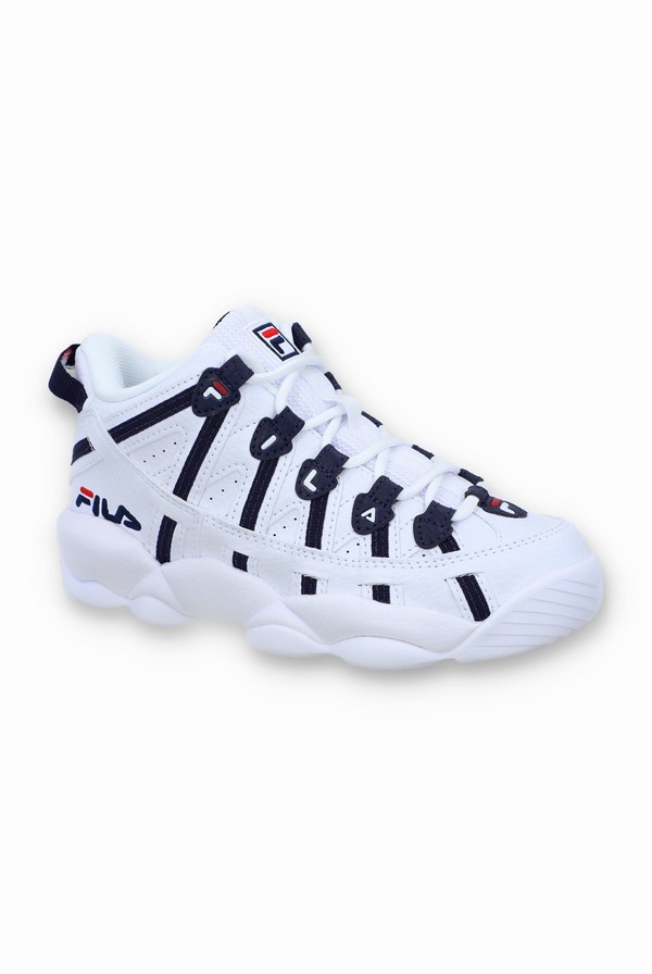 White / Navy / Red Fila Stackhouse Spaghetti Kids | 2754ICTVG