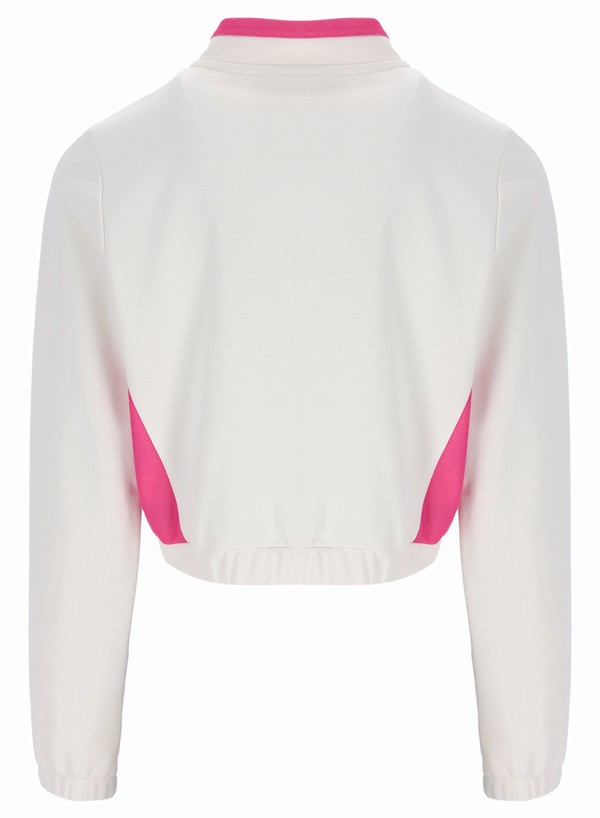 White / Pink Fila Grason Colour Block Women Co-ords | 5740FYZVB