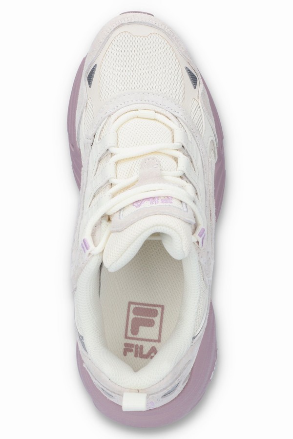 White / Purple Fila Hypercube Women Trainers | 4563OKBEY