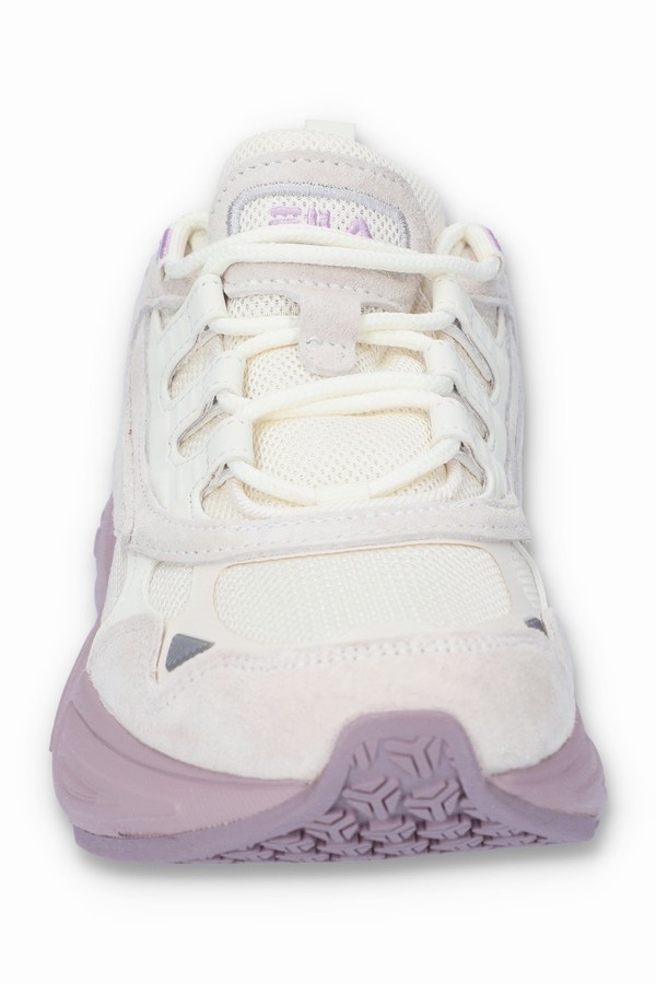 White / Purple Fila Hypercube Women Trainers | 4563OKBEY