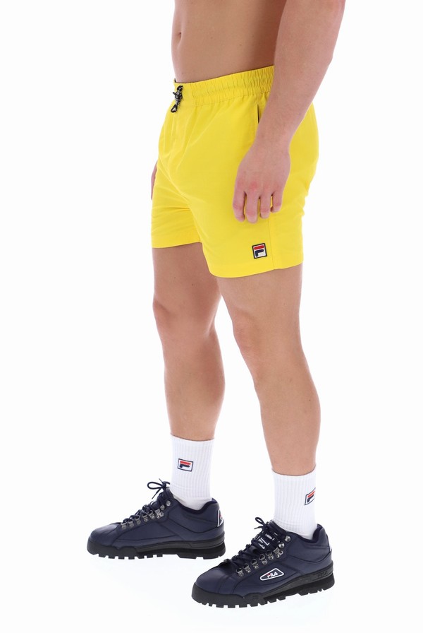 Yellow Fila Artoni Men Shorts | 6308WTOUB