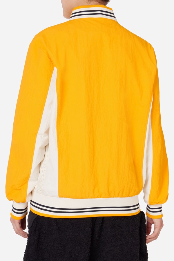 Yellow Fila Crinkled Settanta Men Track Top | 7421UIDGS