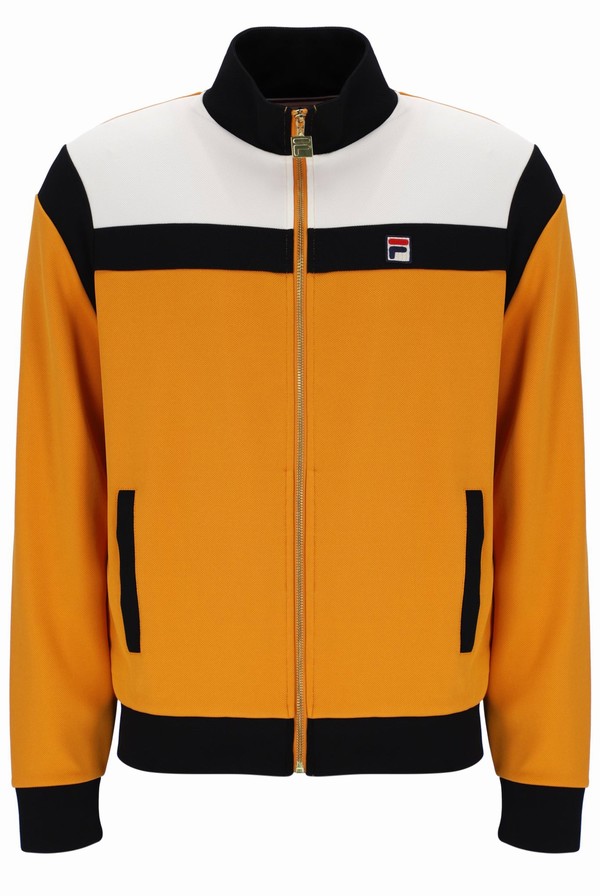 Yellow Fila Cruz Colour Blocked Archive Men Tracksuits | 5472VTLBX