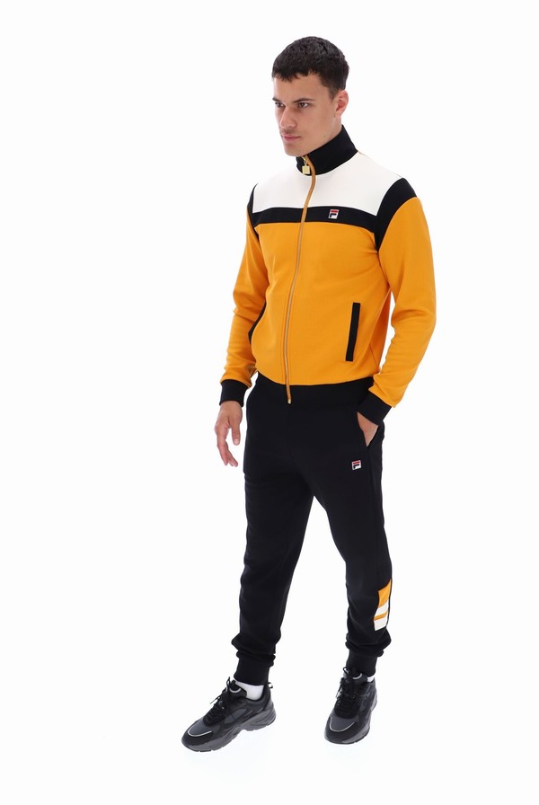 Yellow Fila Cruz Colour Blocked Archive Men Tracksuits | 5472VTLBX