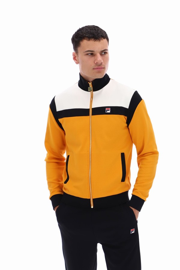 Yellow Fila Cruz Colour Blocked Archive Men Tracksuits | 5472VTLBX