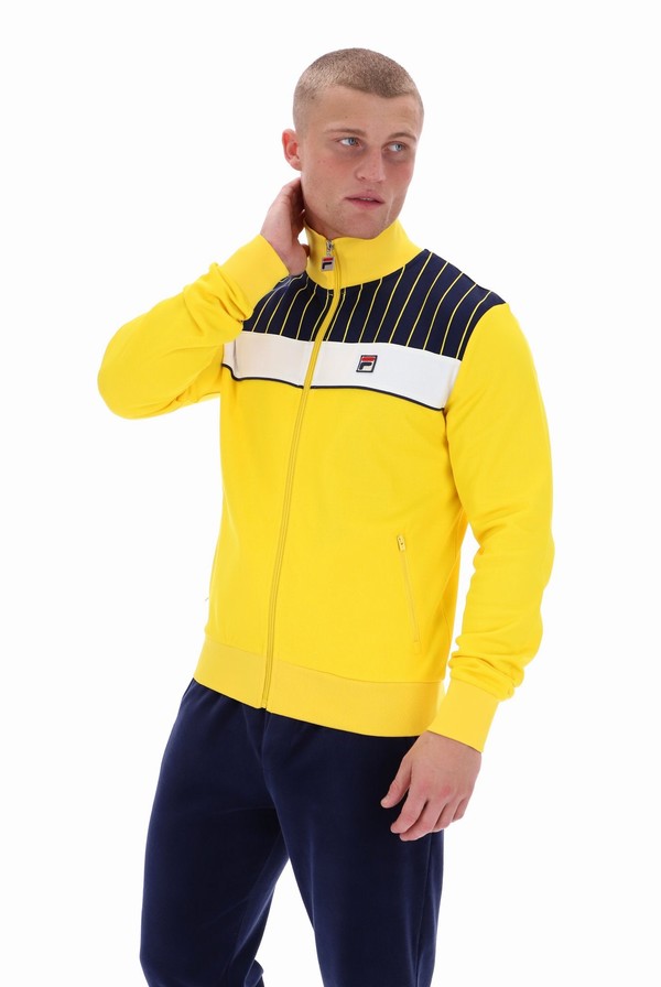 Yellow Fila Eccellente Men Track Top | 6817IKEVA