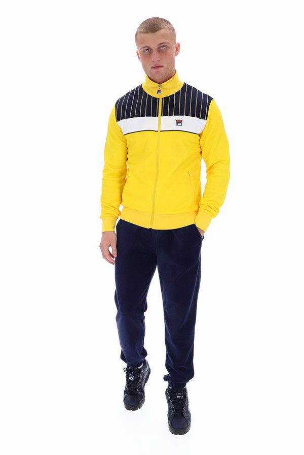 Yellow Fila Eccellente Men Track Top | 6817IKEVA