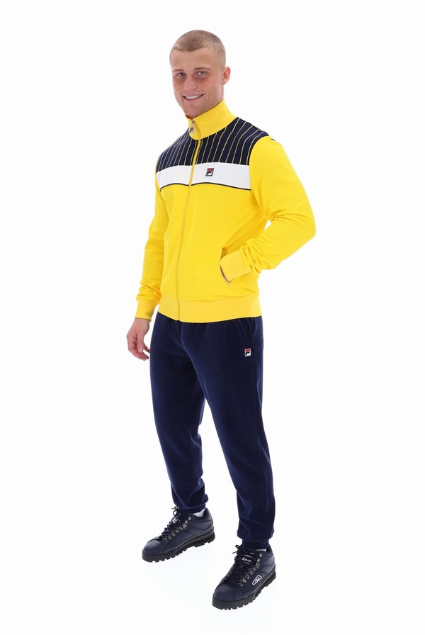 Yellow Fila Eccellente Men Track Top | 6817IKEVA