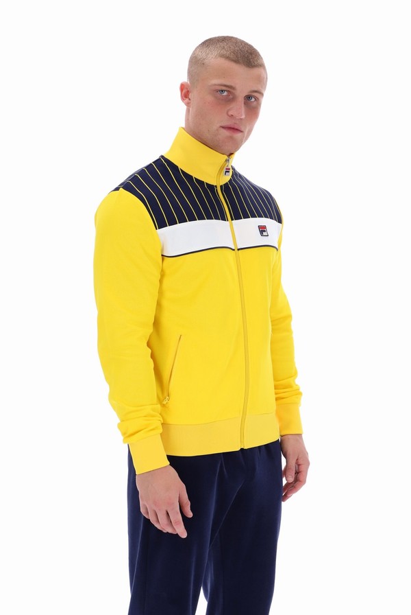 Yellow Fila Eccellente Men Track Top | 6817IKEVA