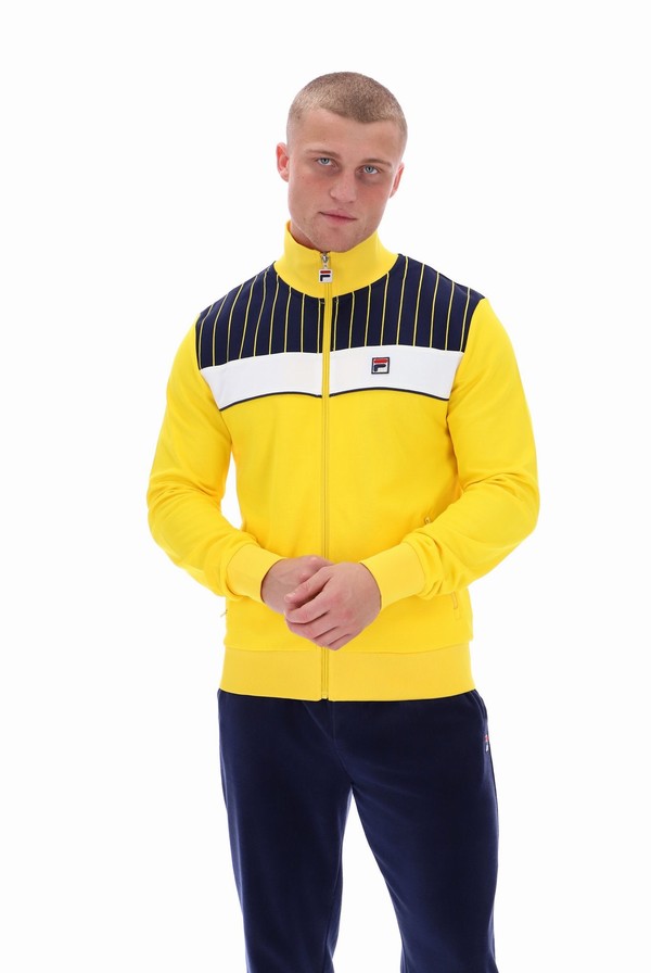 Yellow Fila Eccellente Men Track Top | 6817IKEVA