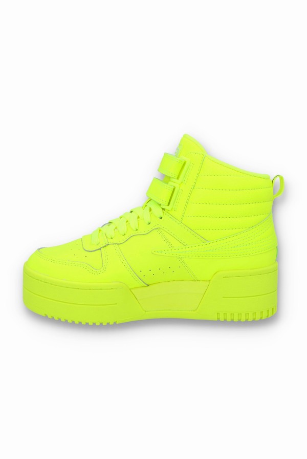 Yellow Fila F_14 Lifted Women Trainers | 8420REXCH