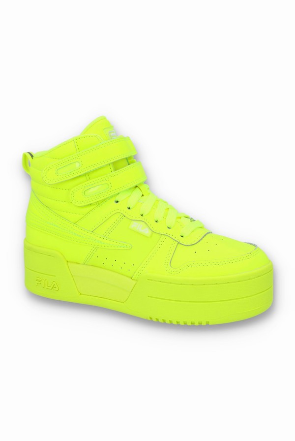 Yellow Fila F_14 Lifted Women Trainers | 8420REXCH