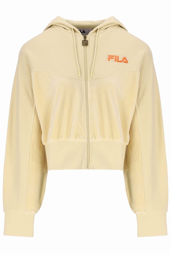 Yellow Fila Serenella Colour Block Women Tops | 4197YSCUF