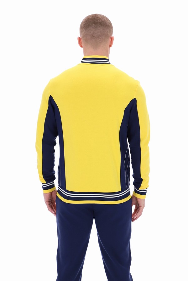 Yellow Fila Settanta Baseball Men Track Top | 0623SRAEH