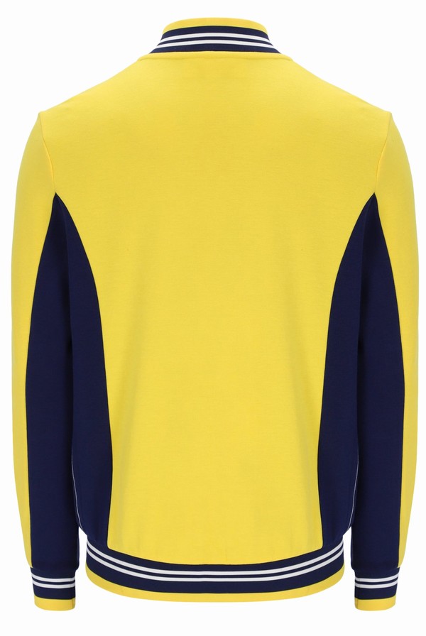 Yellow Fila Settanta Baseball Men Track Top | 0623SRAEH