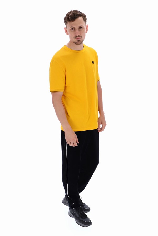 Yellow Fila Taddeo Men T-shirts | 4038MHPIX