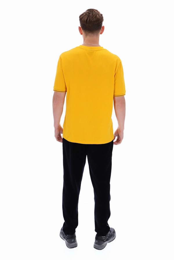 Yellow Fila Taddeo Men T-shirts | 4038MHPIX