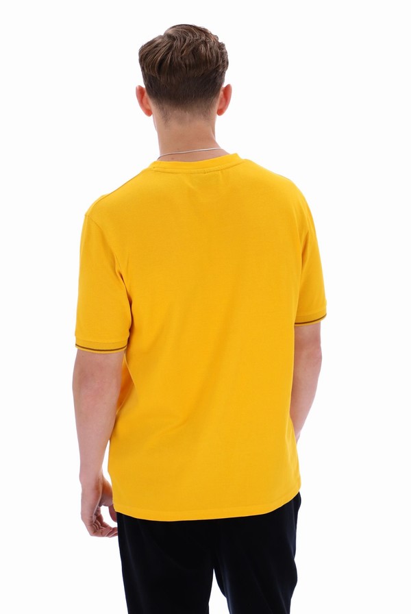 Yellow Fila Taddeo Men T-shirts | 4038MHPIX