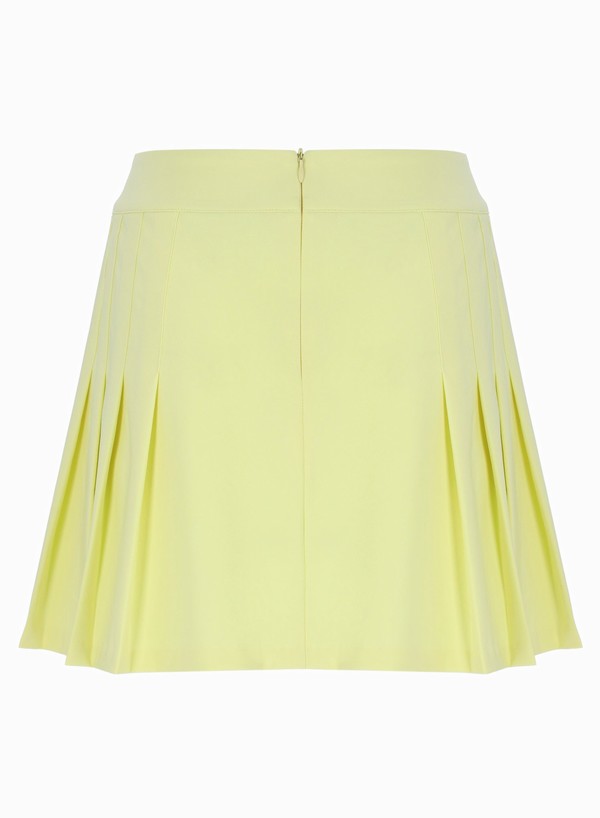 Yellow Fila Terry Striped Mini Women Skirts | 2469NOVQS